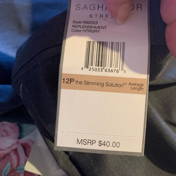 NWT Sag Harbor Women’s Gray Dress Pants Size 12 P - Picture 11 of 11